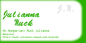 julianna muck business card
